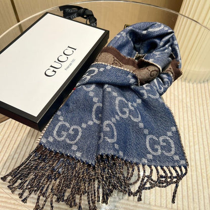 Gucci GG Denim Reversible Stole