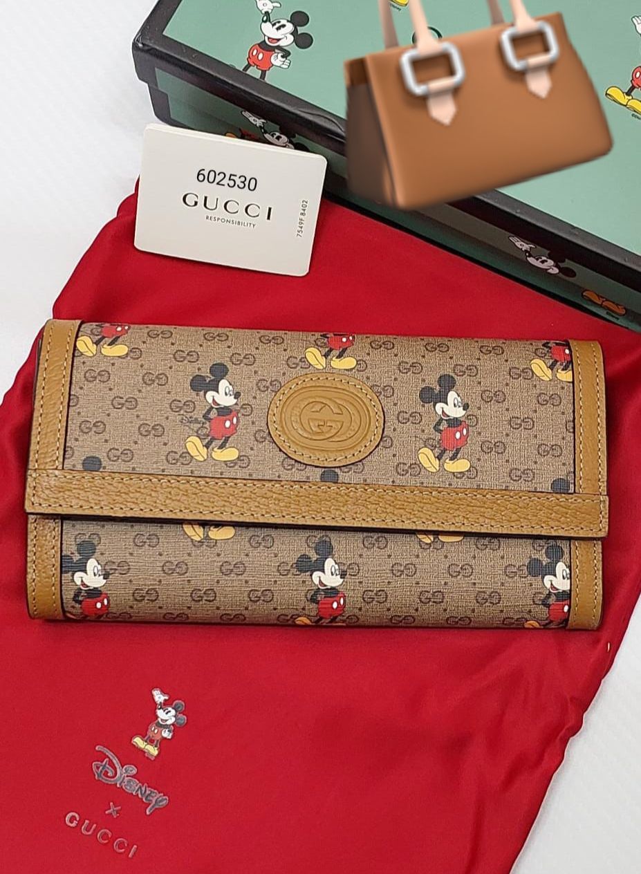 GUCCI DISNEY MICKEY SERIES LONG WALLET