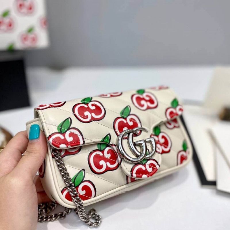 GUCCI MARMONT APPLE SUPER MINI BAG