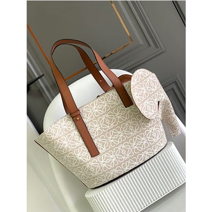 Loewe Elephant Anagram Premium Edition Basket Tote Bag With Dust Bag