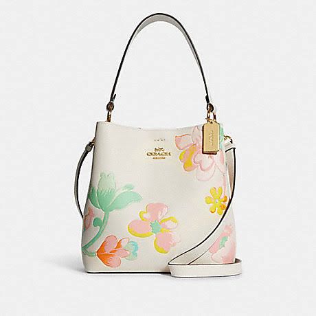 COACH ORIGINALS EMBOSSED BUCKET WITH DREAMY LAND FLORAL PRINT