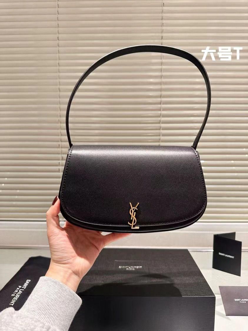 YSL VOLTAIRE LEATHER SHOULDER BAG