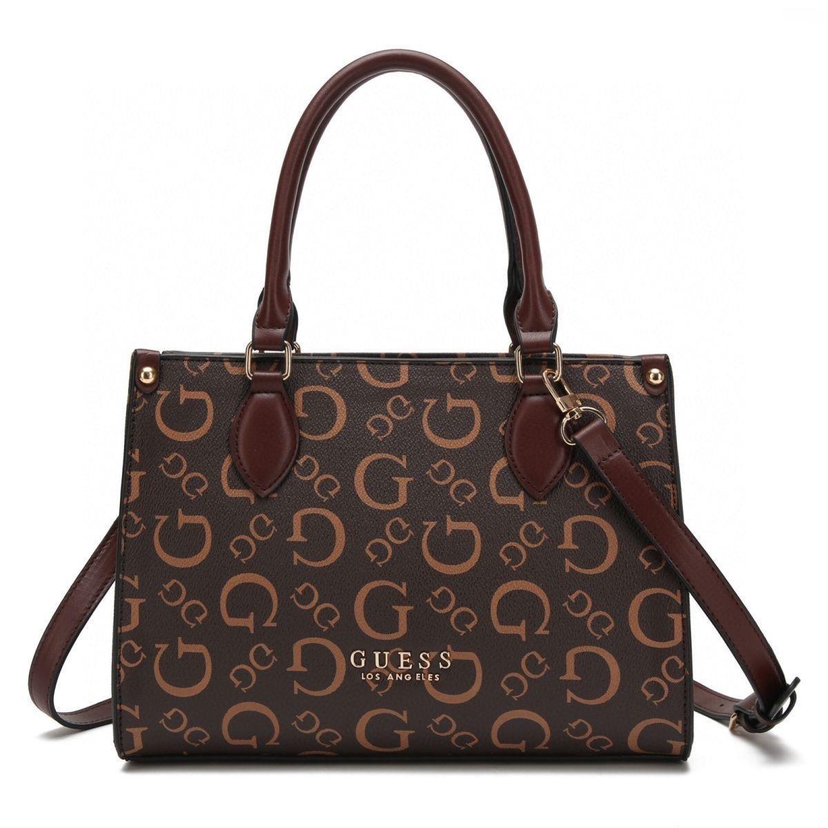 GUESS OAK PARK MEDIUM SIZE STRUCTURED TOTE BAG