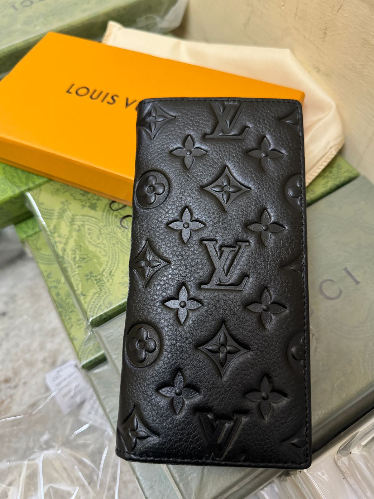 LV BRANDED LONG COAT UNISEX WALLETS