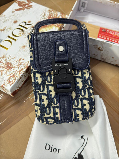 DIOR SADDLE LOCK MOBILE SLING BAG