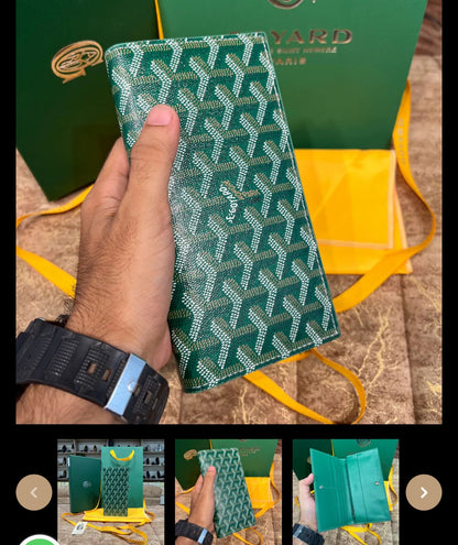 GOYARD LONG COAT WALLET