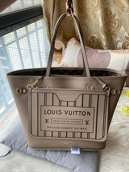 LOUIS VUITTON NEVERFULL INSIDE OUT TOTE BAG