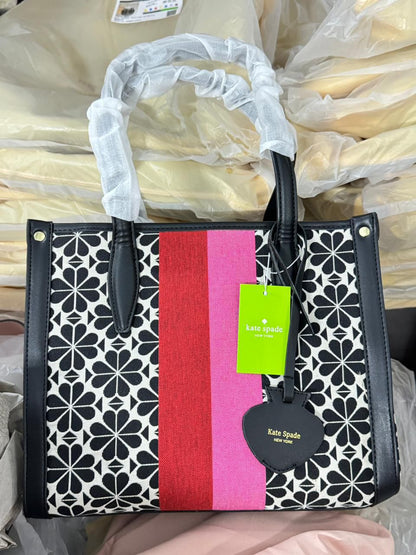 KATE SPADE JACQUARD LARGE TOTE BAG
