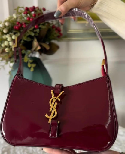 YSL PATENT LE 5 a 7 SHOUDER BAG