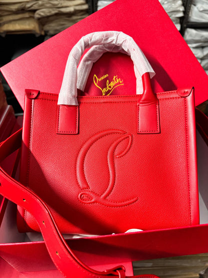 CHRISTIAN LOUBOUTIN BY MY SIDE MEDIUM SIZED SATCHEL TOTE BAG