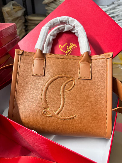 CHRISTIAN LOUBOUTIN BY MY SIDE MEDIUM SIZED SATCHEL TOTE BAG