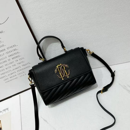 ROBERTO CAVALLI MIRROR SNAKE TOP HANDLE BAG