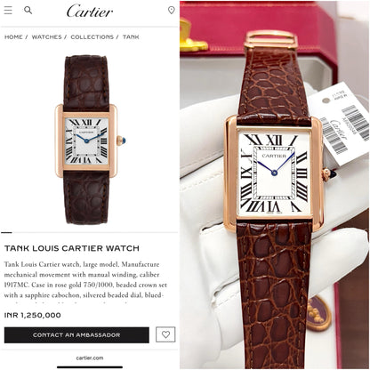 Ultra-Premium Original Model Series 'The Cartier Tank