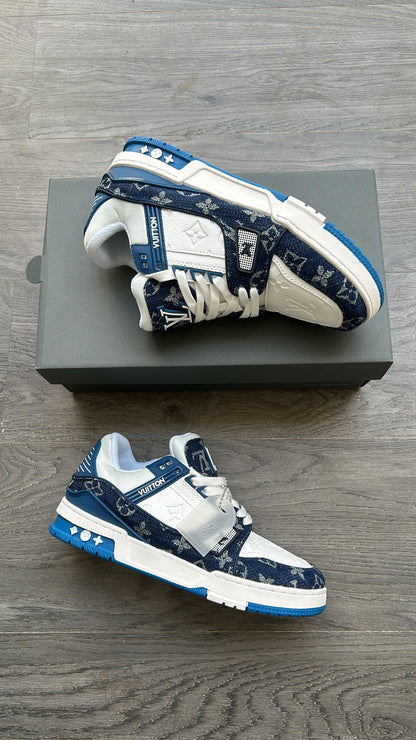 Louis Vuitton Inspired Sneakers Blue
