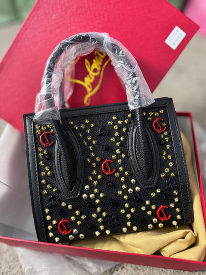 CHRISTIAN LOUBOUTIN PALOMA S SMALL SIZE STUDDED HANDBAG