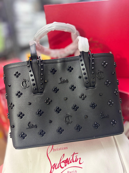 Christian Louboutin CABATA Medium Size Genuine Leather Tote Bag