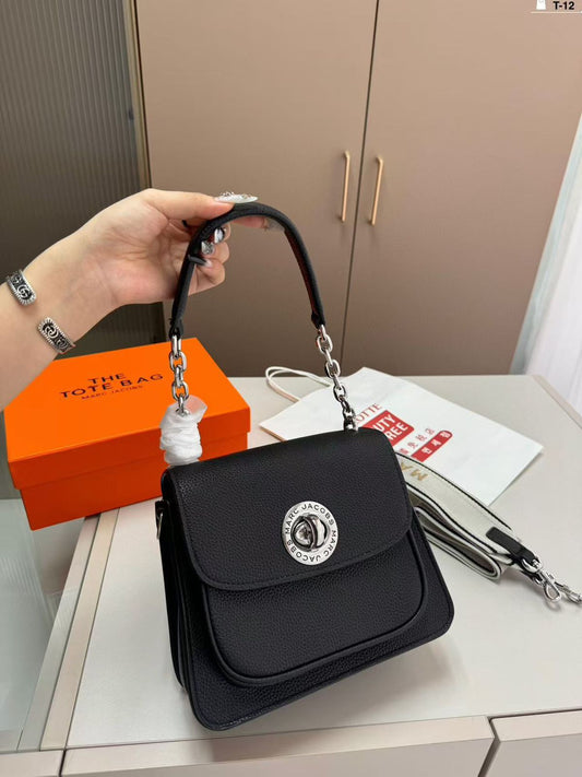 MARC JACOBS TURN LOCK SATCHEL BAG