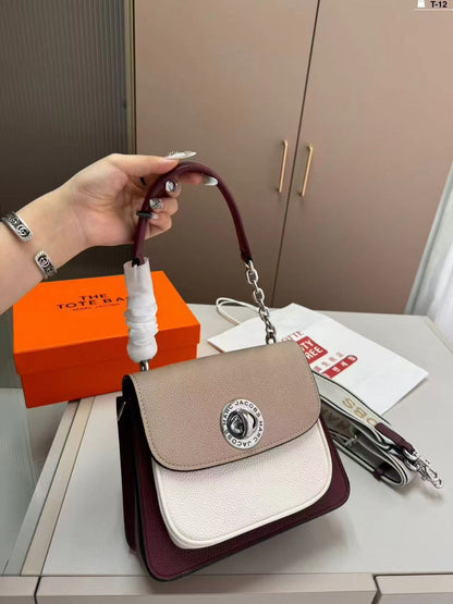 MARC JACOBS TURN LOCK SATCHEL BAG