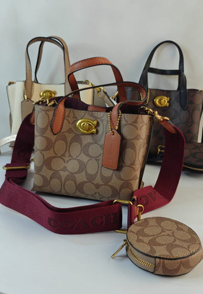 COACH WILLOW SIGNATURE TOTE BAGS