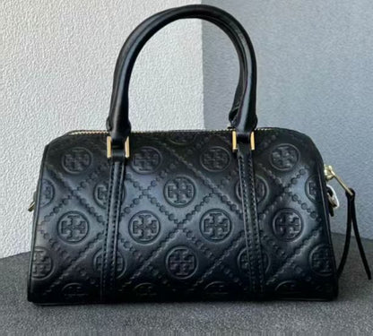 TORY BURCH T MONOGRAM BARREL BAG