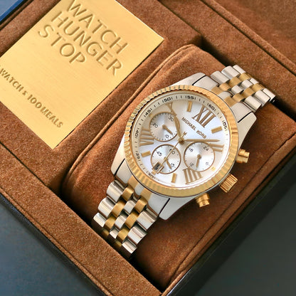 Beautiful Michael Kors Women's Lexington Gold-Silver