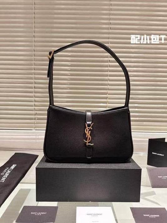 YSL WOMENS CROCO AND PLAIN  LE 5 A 7 HOBO