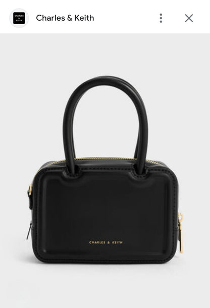 CHARLES & KEITH PERLINE ELONGATED TOP HANDLE BAGS