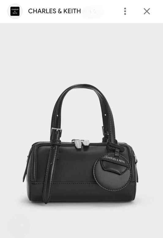 CHARLES & KEITH NOIR ENOLA BOWLING BAG