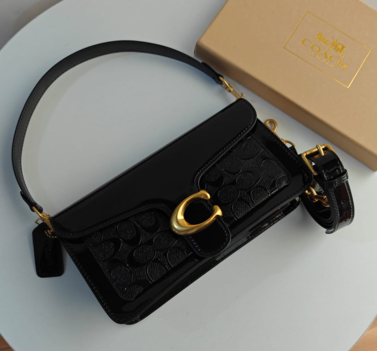 COACH TABBY IN PATENT LEATHER