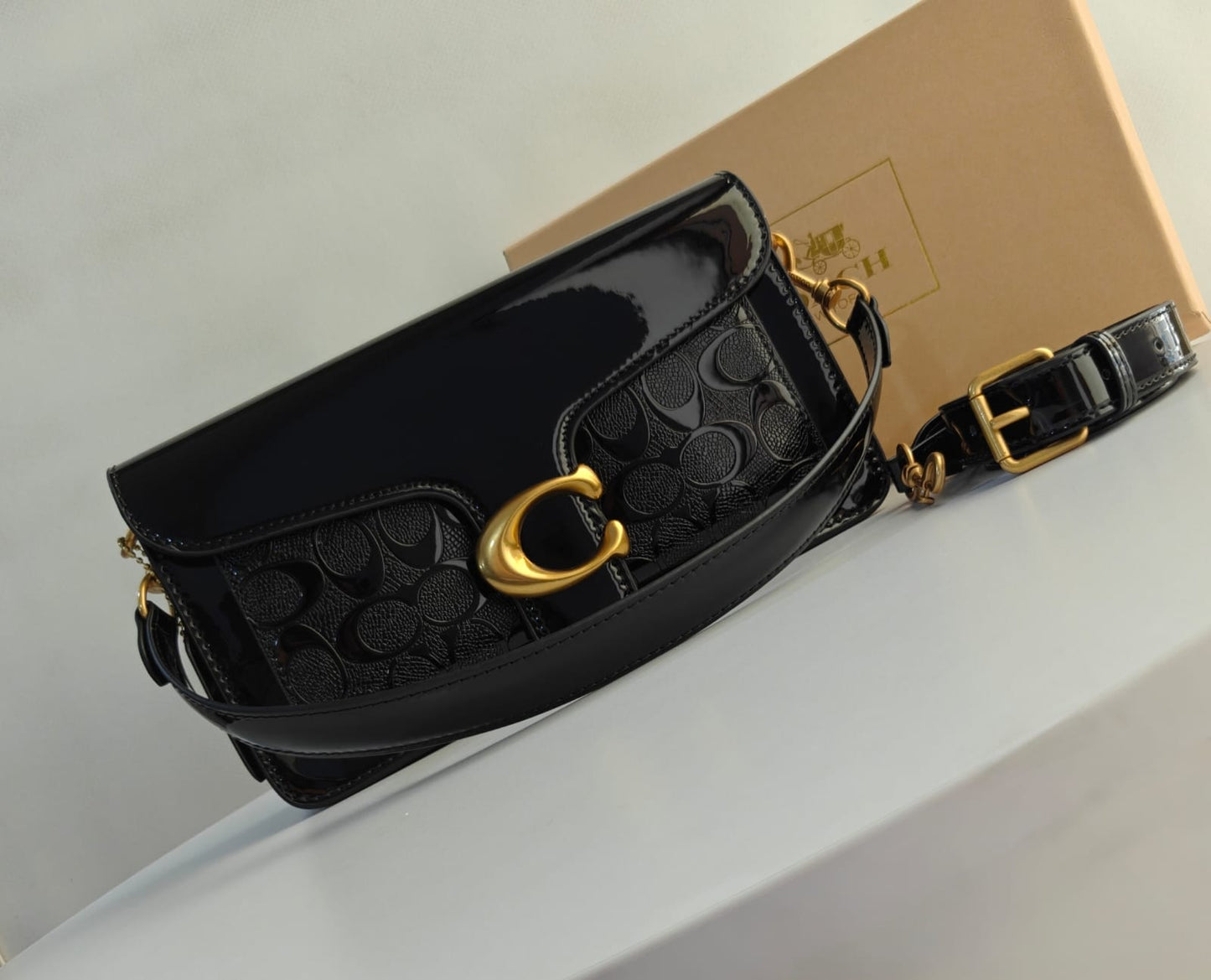 COACH TABBY IN PATENT LEATHER
