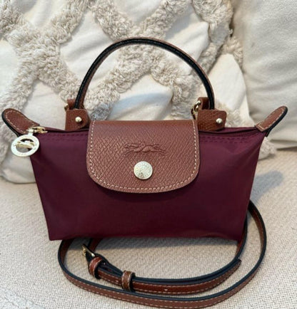 LONG CHAMP LE PLIAGE WITH LONG STRAP CROSSBODY BAG WITH HANDLE