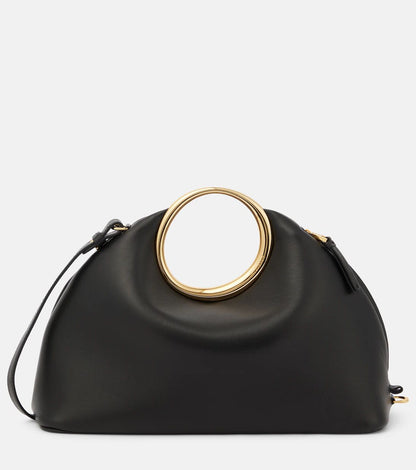 JACQUEMUS LE CALINO METAL HANDLE WITH ADDITIONAL LONG STRAP