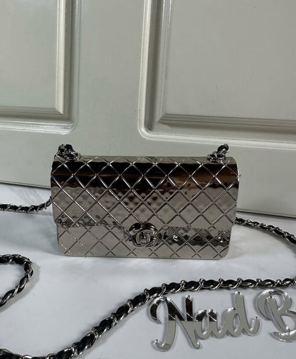 CHANEL METAL MINI SLING BAG
