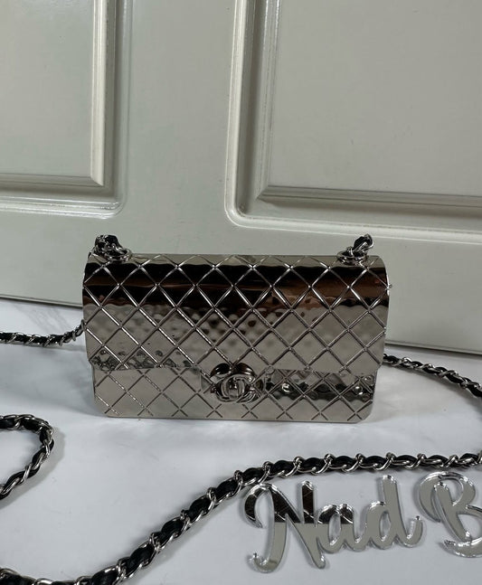 CHANEL METAL MINI SLING BAG