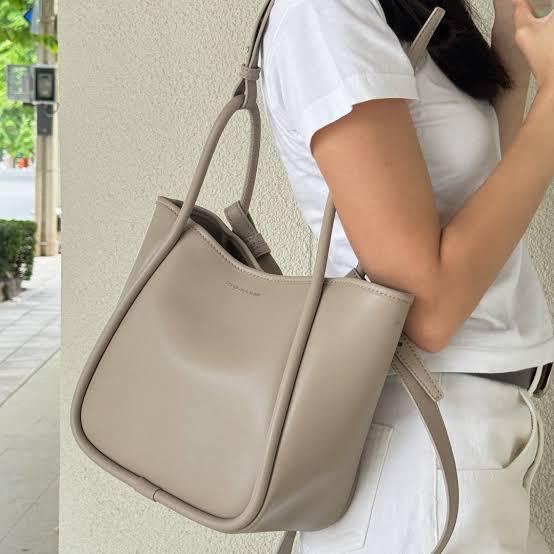 CHARLES AND KEITH LYLA TUBULAR SMALL TOTE BAG