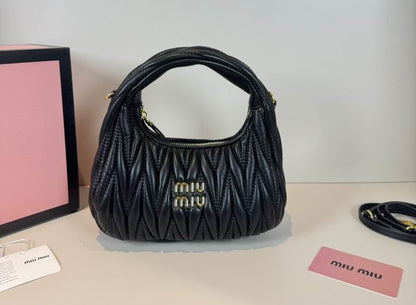 MIU MIU WANDER MATLASSE HOBO BAG