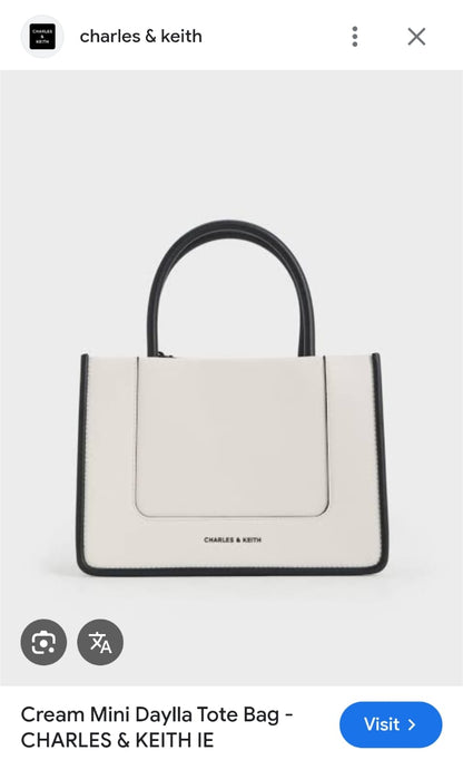 CHARLES & KEITH DAYLLA MINI TOTE BAGS