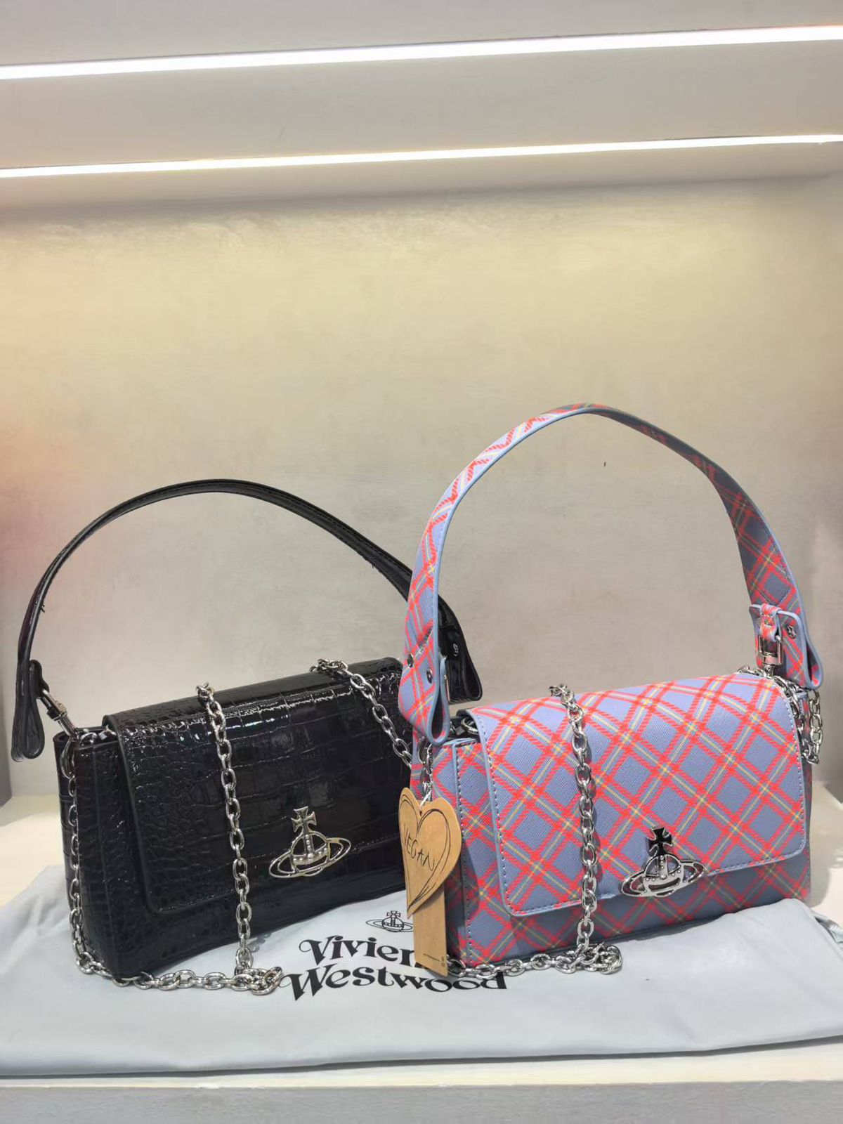 Vivienne Westwood Hazel Saffiano Shoulder Bag