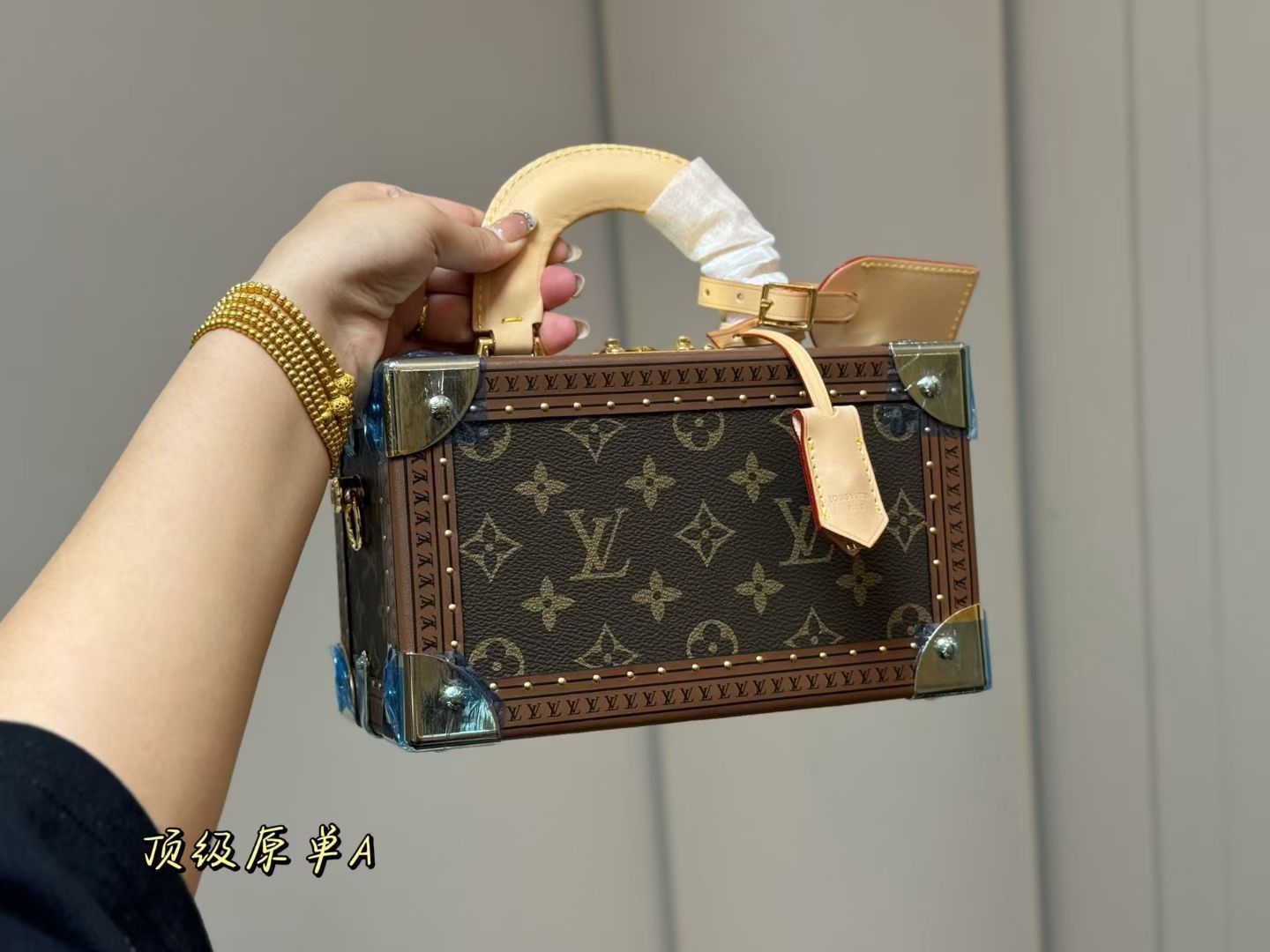 Louis Vuitton Ebene Monogram Coated Canvas Petite VAalise Top Handel Bag