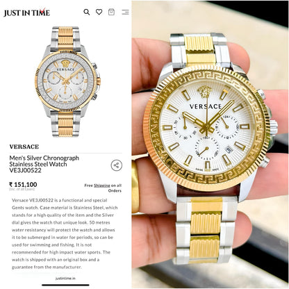 Versace Premius Greca Action Original Model Series Now Available