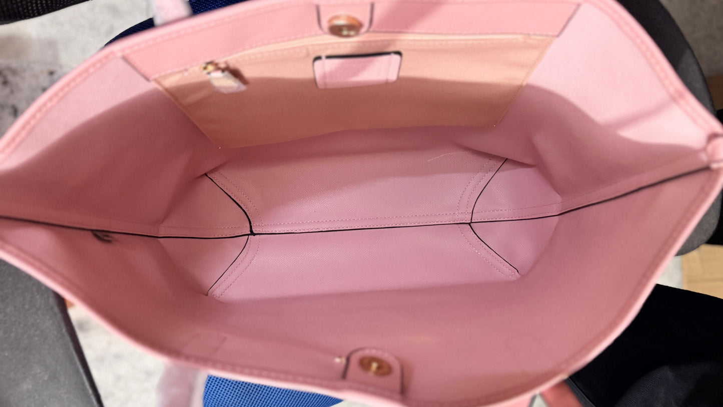 Coach Pink Carryall City Tote