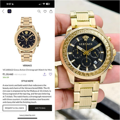 Versace Premius Greca Action Original Model Series Now Available