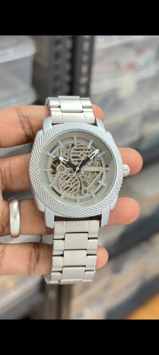 Fossil Machine Automatic Collection in all Silver Shade