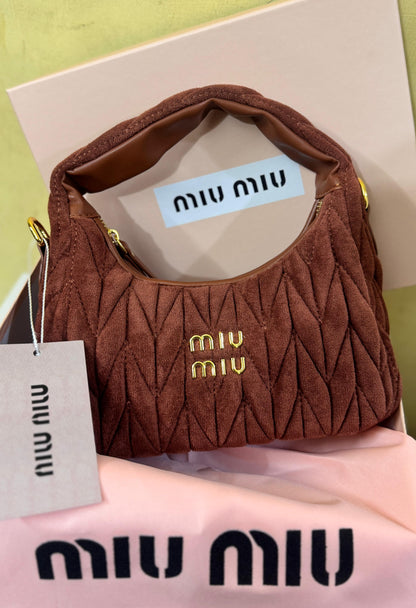 Miu Miu Wander Matlasse Hobo Bag