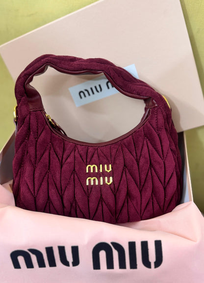 Miu Miu Wander Matlasse Hobo Bag