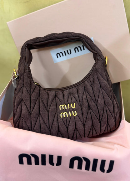 Miu Miu Wander Matlasse Hobo Bag
