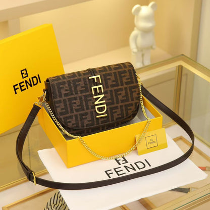 Fendigraphy Chain Shoulder Bag