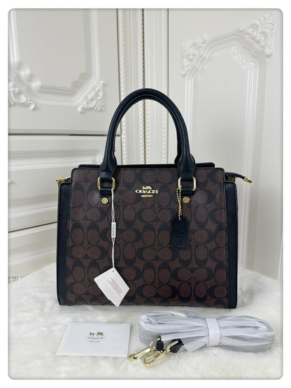 Coach Signature Saffiano Corporate Handbag