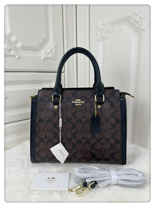 Coach Signature Saffiano Corporate Handbag