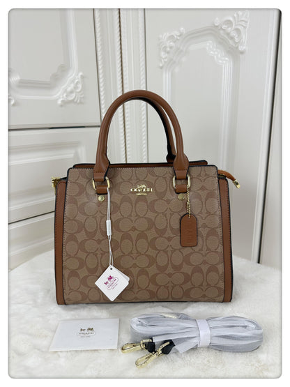 Coach Signature Saffiano Corporate Handbag